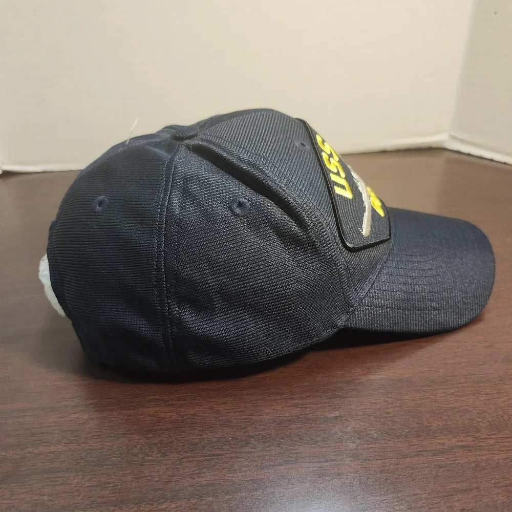 USS Iowa BB-61 Battleship Navy Hat Cap Eagle Crest Made in USA Military